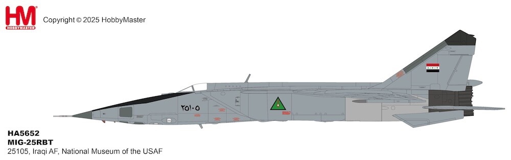 MIG-25RBT Foxbat, 25105, Iraqi AF, National Museum of the USAF